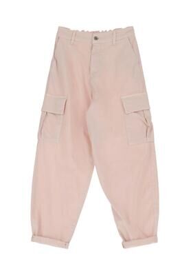NEW DIXIE women's quinn baggy cargo jean in light rose